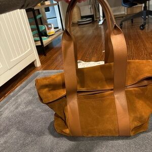 Shinola Brown Leather Hobo Bag